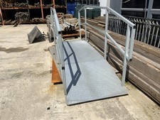 Galvanised Metal Bridge And Railings Approximately 12 ‘L x 3’W