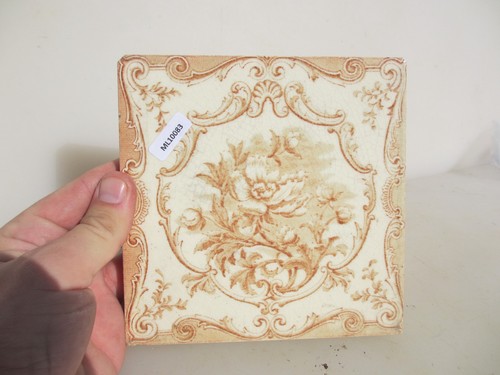 Victorian ceramic tile floral - ceramic,