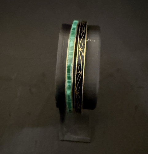 Vintage malachite bangle 1 - malachite, +