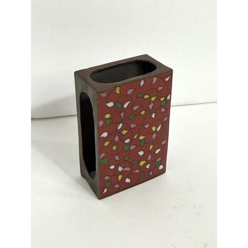 Vintage cloisonne matchbox - vintage,