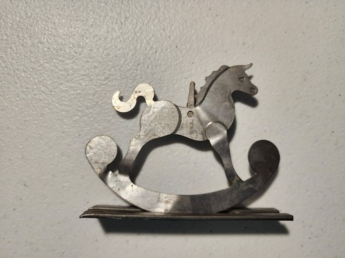 Vintage metal rocking - metal, horse