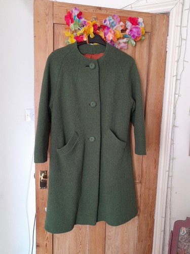 Green vintage boiled wool - vintage,