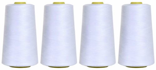 White sewing thread 120s spun - sewing,