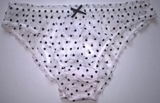 Sexy Sheer White Frilly See Thru Women's Knickers Panty CD TV Sissy  34" - 44"