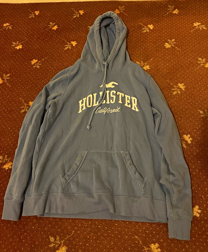 Hollister blue hoodie - hollister,