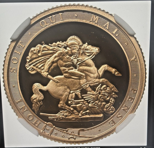 2017 gold sovereign pf70 - 2017, uc