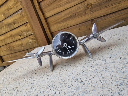 Vintage aluminium aeroplane - aluminium,