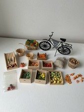 Dolls House Furniture 1:12 Job Lot Grocery Store Shop Food Fruit Veg Bike Crates