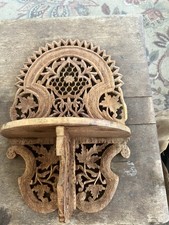 VTG  India Hand Carved Wood 6"