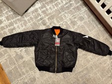 Rothco MA-1 Flight Jacket Tactical Bomber Coat Reversible Orange Air Force