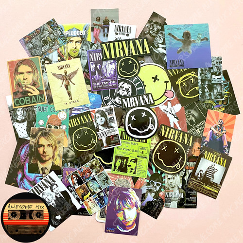 Nirvana music stickers - music,