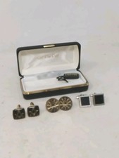 Black & Gold Masonic Cufflinks + Two Other Sets - Job Lot Bundle