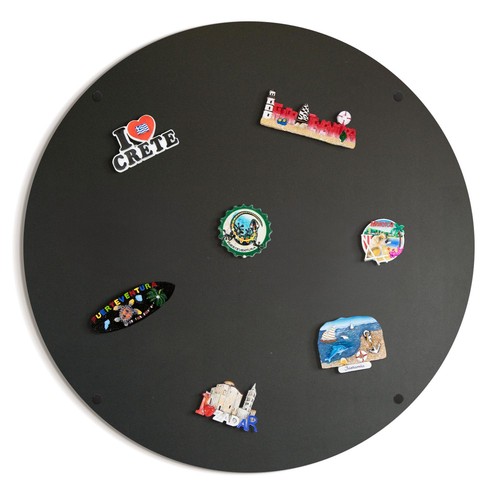 Round black magnetic - black, board