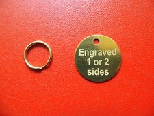 10X25mm ENGRAVED BRASS PET