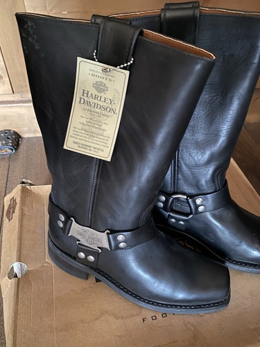 Harley davidson black leather - harley,