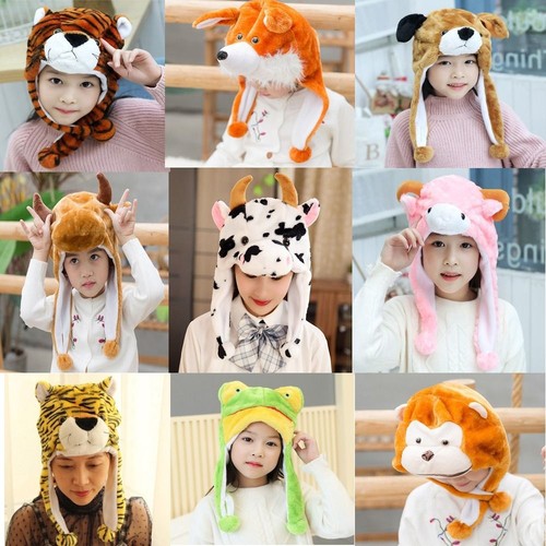 Animal earflap hat - animal, neck