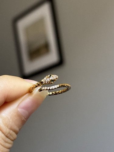 Snake ring adjustable size - ring,
