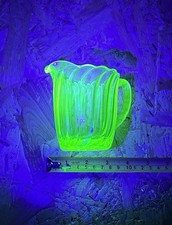 Uranium Glass Small Jug Milk