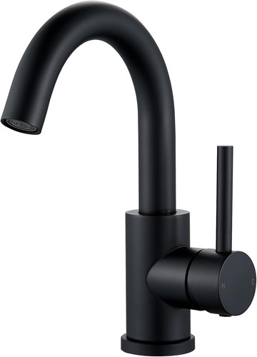 Black basin mixer tap - black,