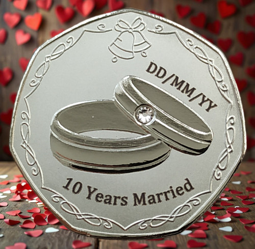 10th tin wedding anniversary - tin,