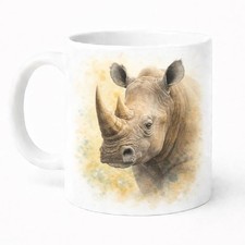 Rhino Watercolour Mug Brew