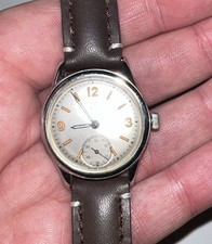 VINTAGE OMEGA MILITARY WW2 MANUAL WATCH REF 2165 SERVICED GOOD CONDTION