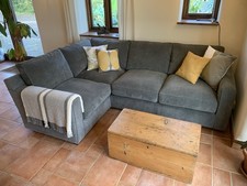 Grey Left Hand Corner Sofa - Immaculate Condition 