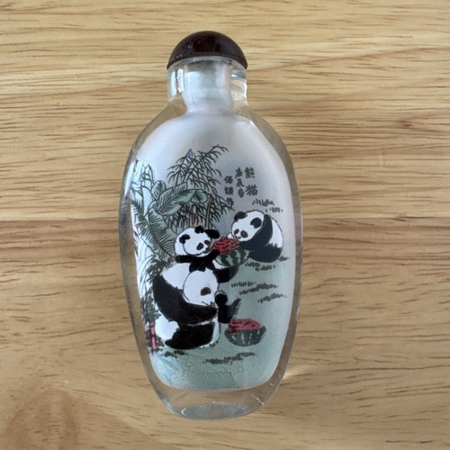 Inside reverse painted glass - reverse,