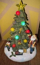 Beautiful Musical Christmas Decoration With Santa Around A Tree