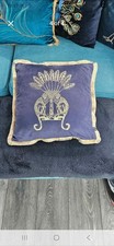 16 X16 Inch Blue Cushion With