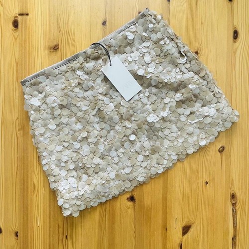 Zara beige viral sequin - zara,