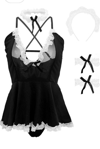 French maid sexy lingerie set - sexy,