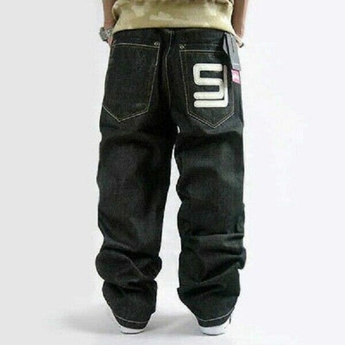 Mens jeans baggy loose denim - jeans,