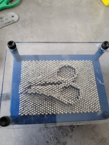 Classic metal pin art - metal,