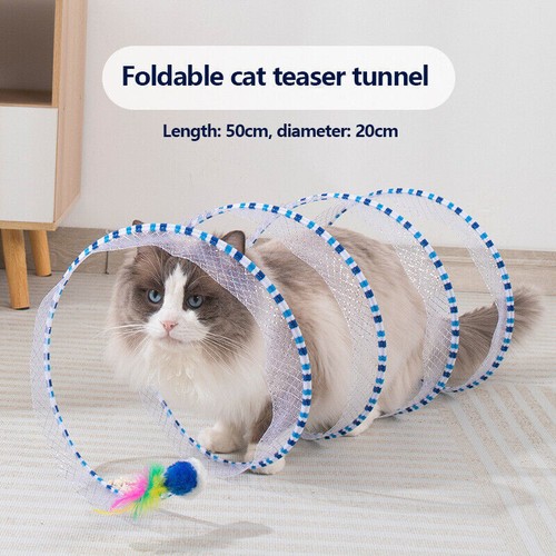 Cat coil tunnel toys foldable - cat,