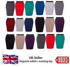 Womens Ladies Plain Bodycon
