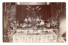 Belvedere Church Hall Harvest Festival Erith London Kent ca 1905 RP Postcard