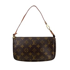 Louis Vuitton Pochette Accessoires Shoulder Bag Brown Canvas