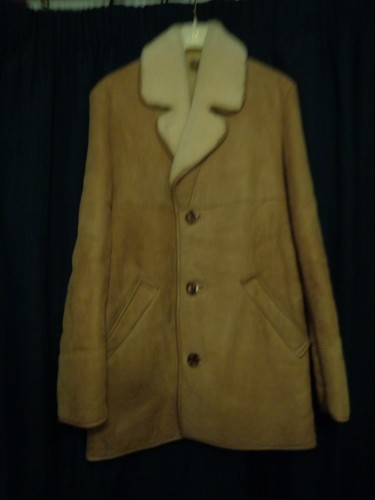 Sheepskin coat mens vintage - sheepskin,