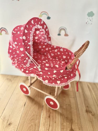 Dolls pram with folding hood - with,