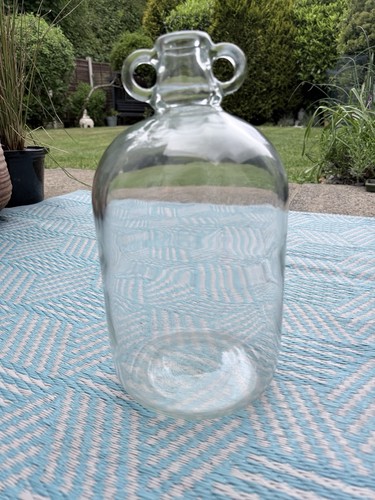 Large glass demijohn - glass, /
