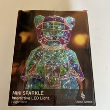 Sense Aroma 18cm Mini Sparkle Bear Interactive USB Rainbow 60 LED Light