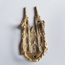 Antique brass gothic cathedral - gothic,
