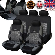 Grey Car Seat Covers Full Set