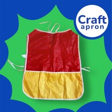 Children’s Red And Yellow Craft / Painting Apron