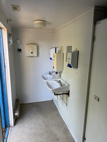 Portable toilet block with - portable,