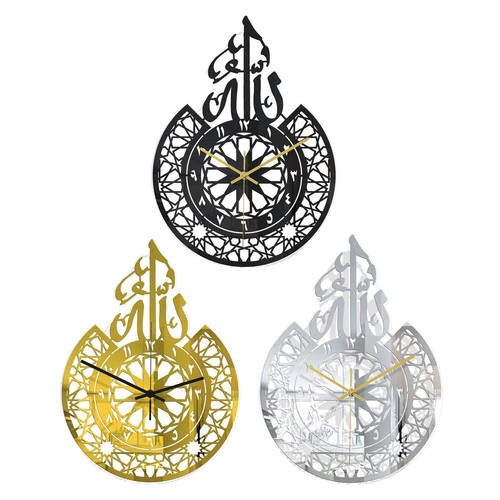 Wall clock islamic acrylic - wall,