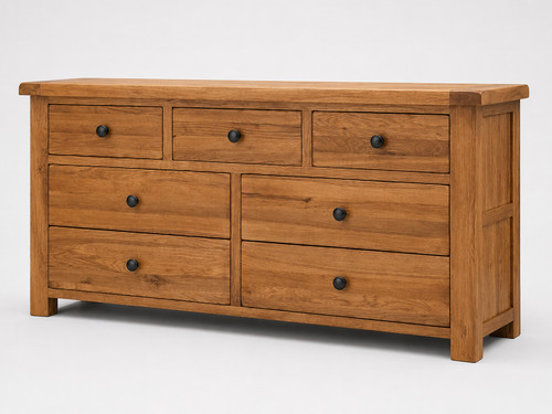Solid oak drawer - 7, chest