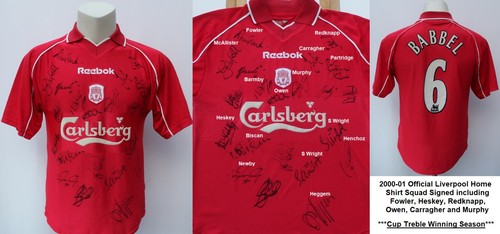 2000 liverpool home shirt - 2000-01,