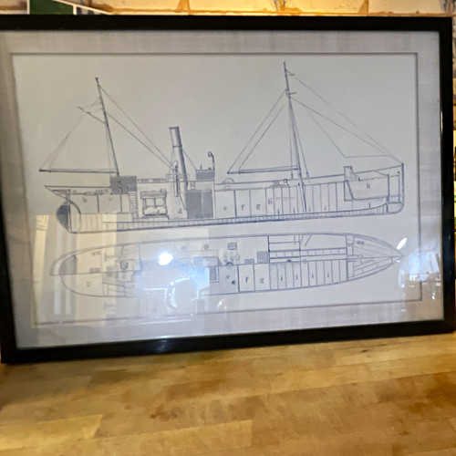 Framed ship blueprint - ship,